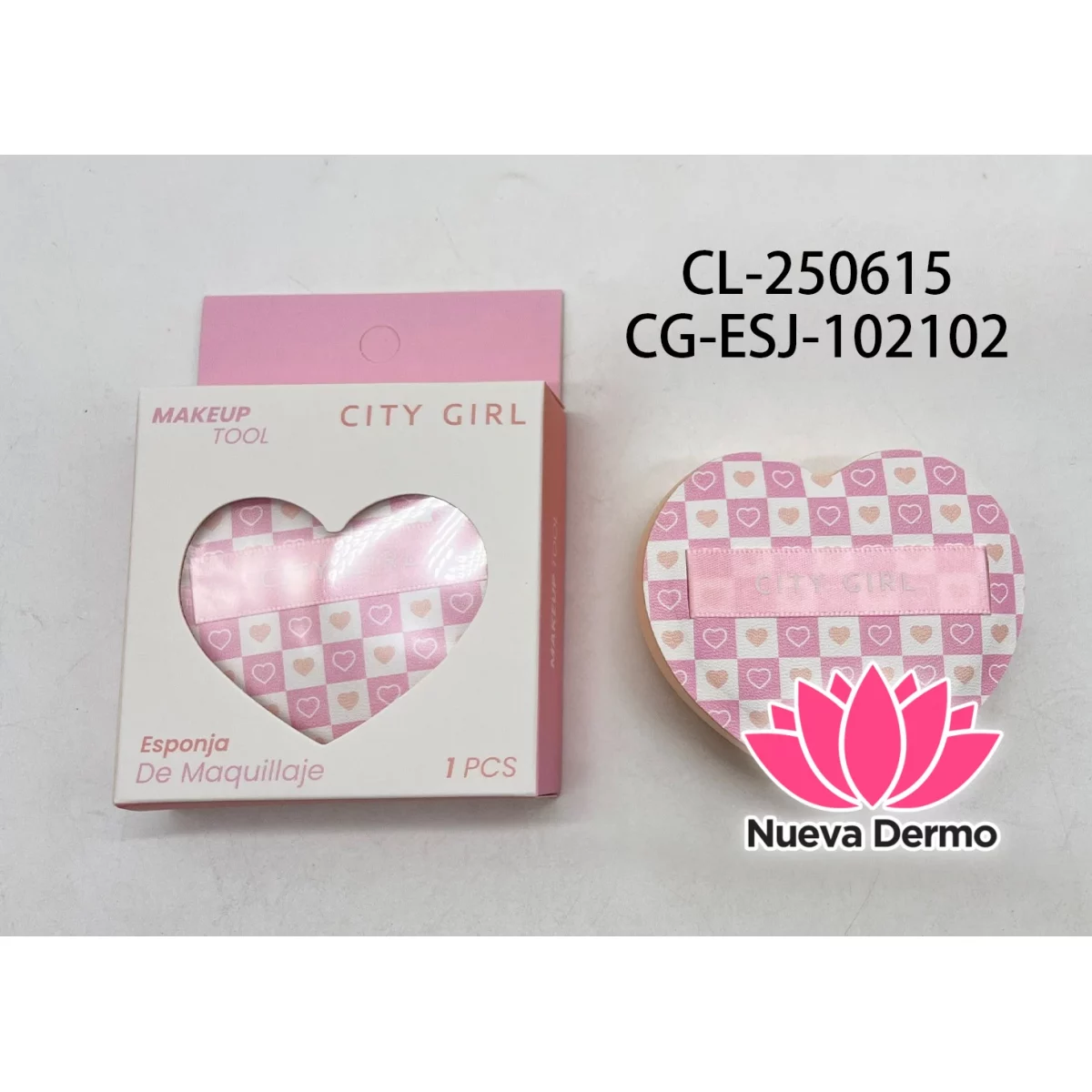 Esponja Corazon Para Maquillaje- City Girl