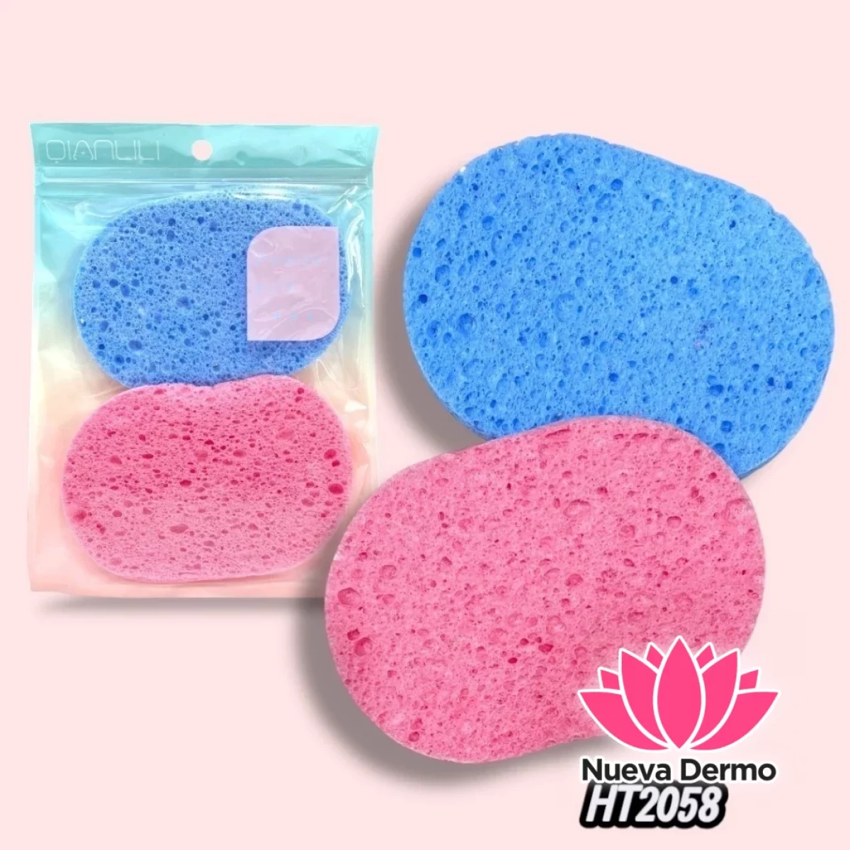 ESPONJA DE CELULOSA PARA LIMPIEZA FACIAL X2 CD: HT2058