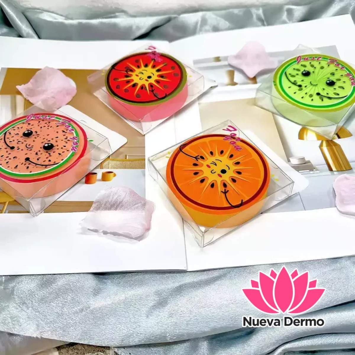 Esponja de maquillaje redonda frutal FP-...