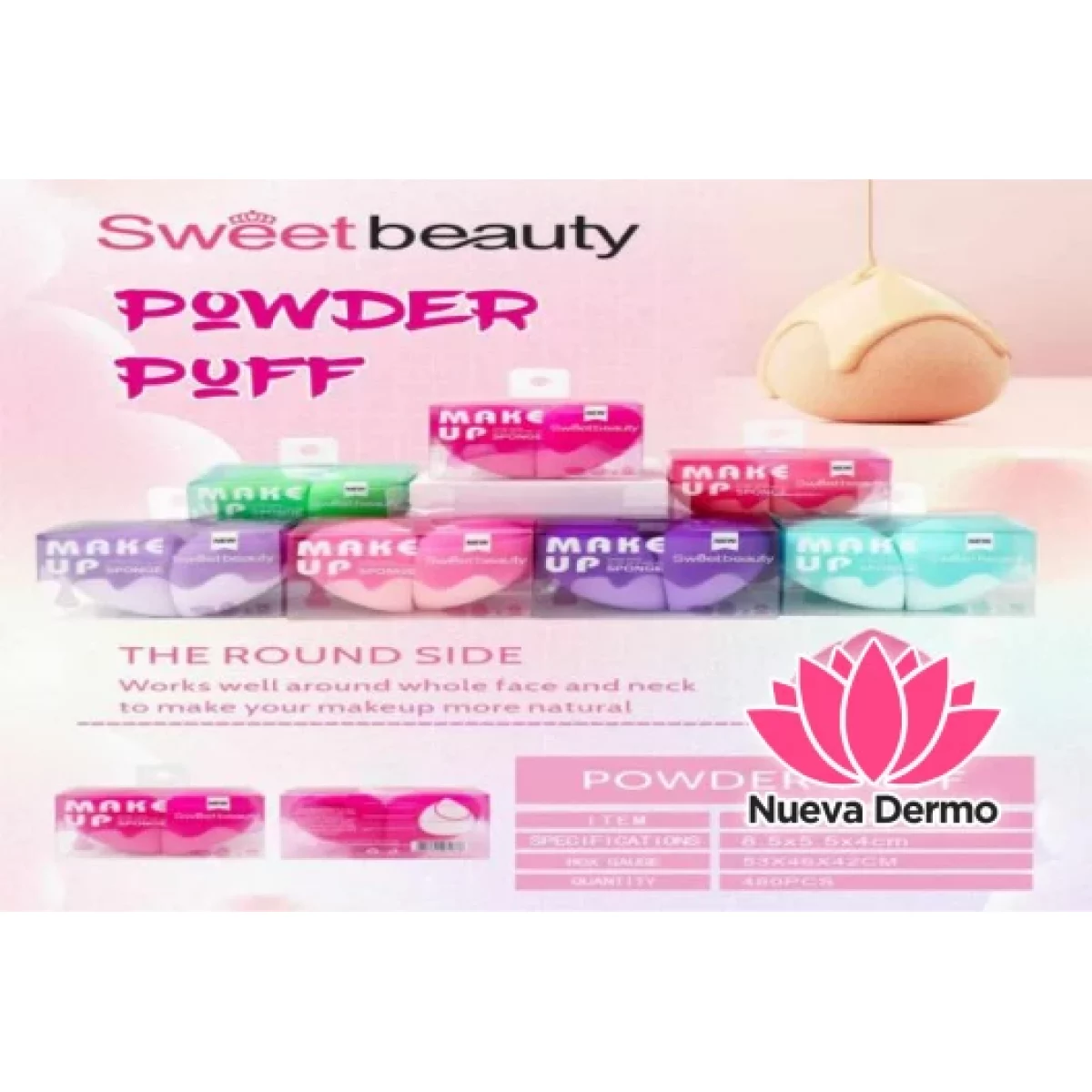 ESPONJA DUO MAKE UP SWEET BEAUTY SMY12