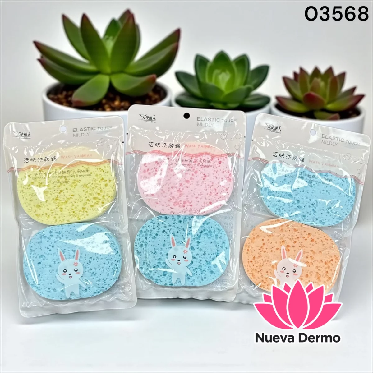 ESPONJA PARA FACIAL 2PCS ht-1196