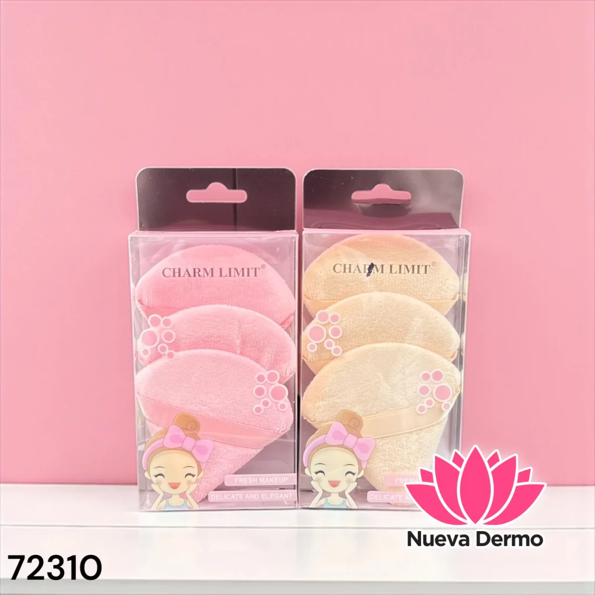ESPONJA PARA MAQUILLAJE 3PCS CHARM LIMIT 72310