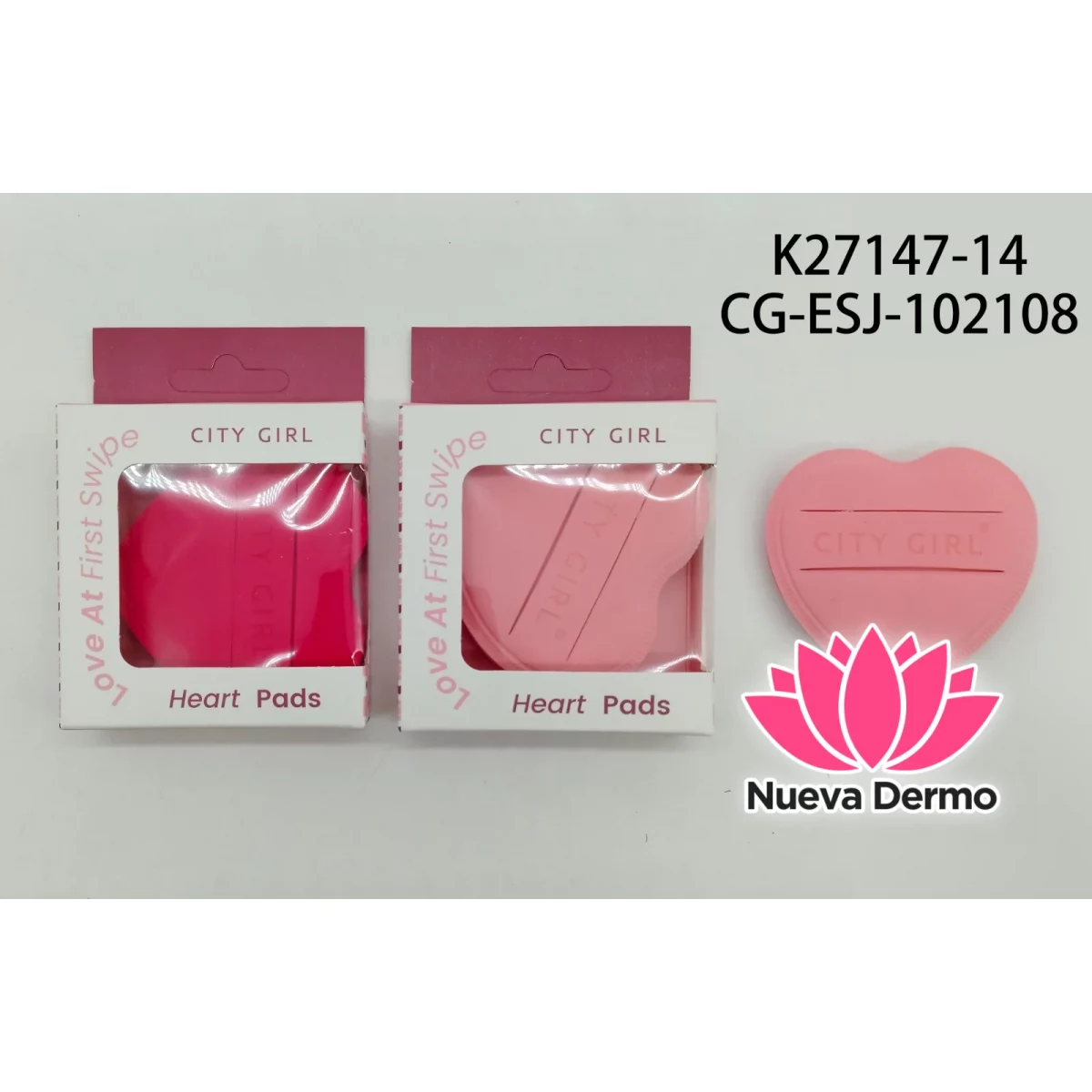 Esponja Para Maquillaje Corazon O Gota 1pcs- City Girl