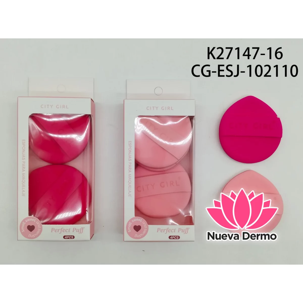 Esponja Para Maquillaje Gota 2pcs- City Girl