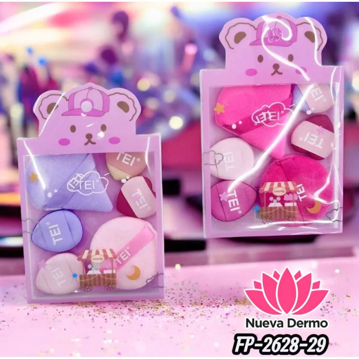 ESPONJA PARA MAQUILLAJE TEI CD: FP-2628-29