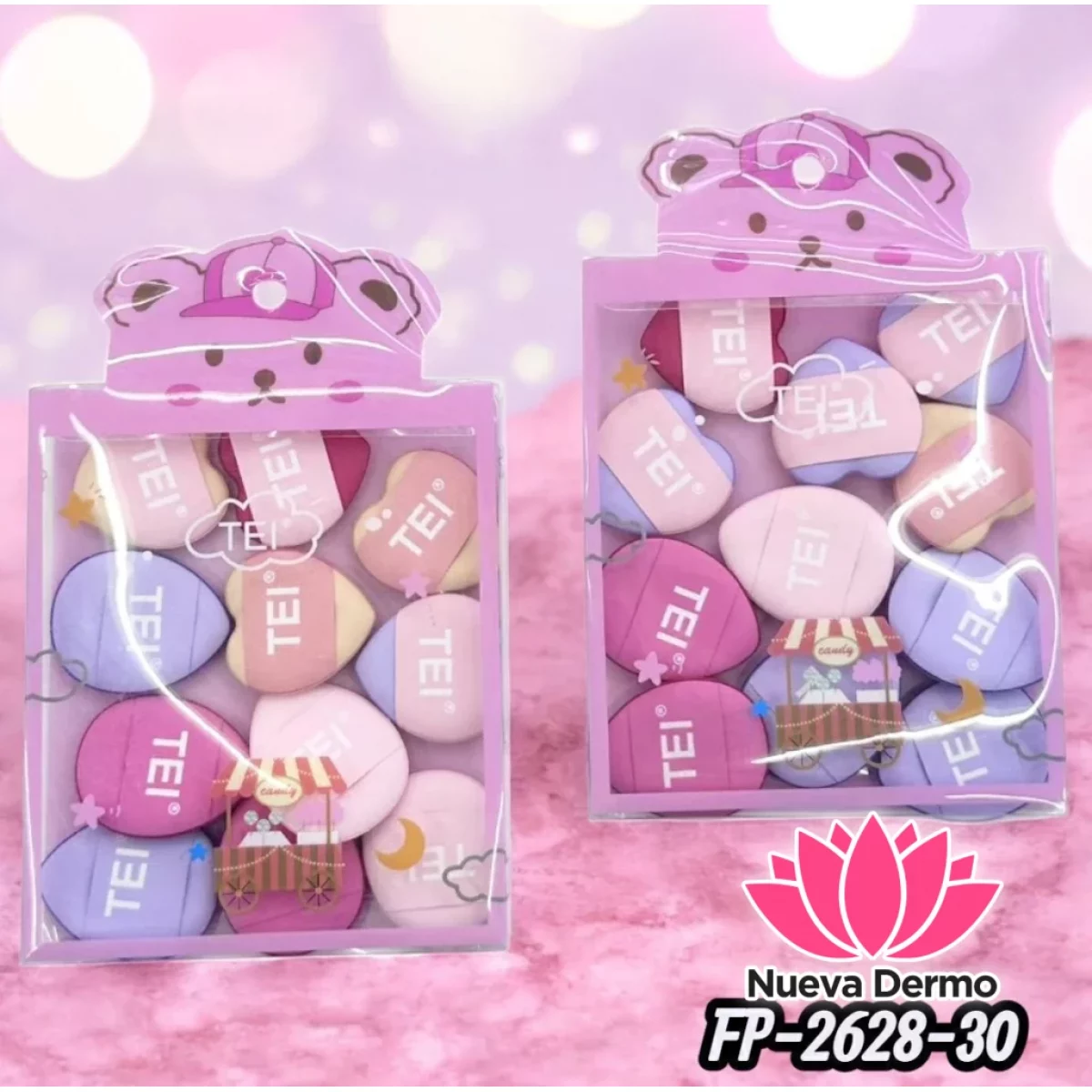 ESPONJA PARA MAQUILLAJE TEI CD: FP-2628-30