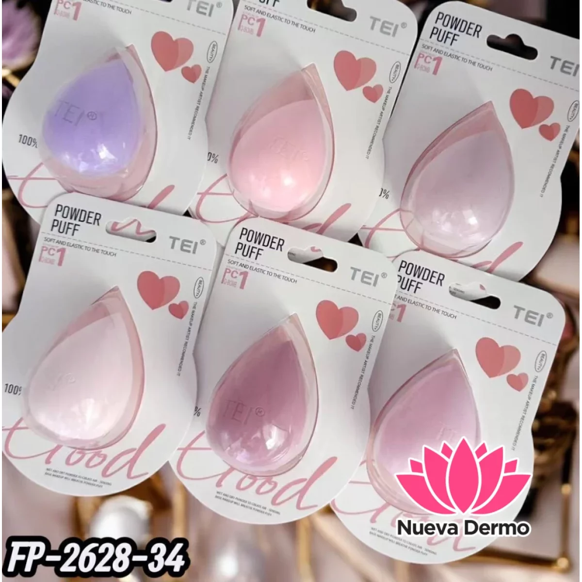 ESPONJA PARA MAQUILLAJE TEI CD: FP-2628-34