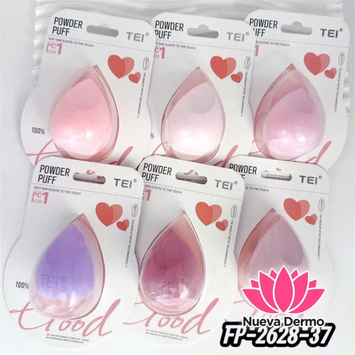 ESPONJA PARA MAQUILLAJE TEI CD: FP-2628-37