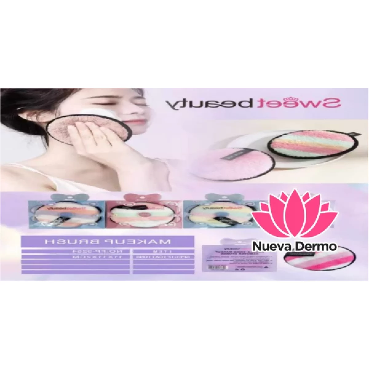 ESPONJA REMOVEDORA DE MAQUILLAJE WH-SMY10