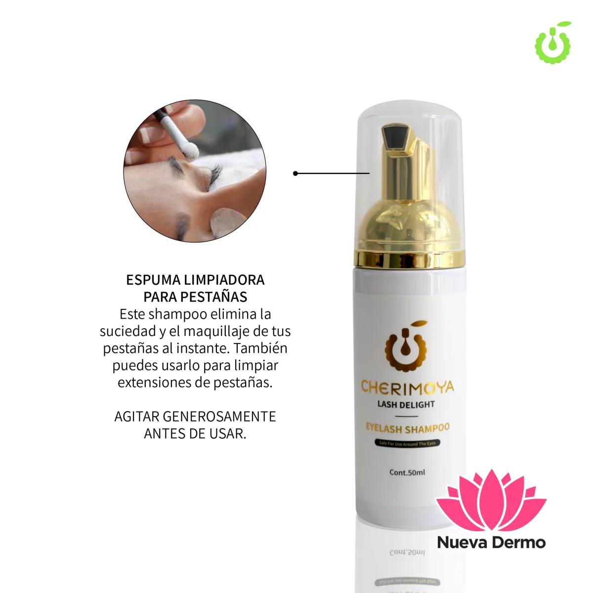 Espuma Limpiadora para Pestañas – Cherimoya