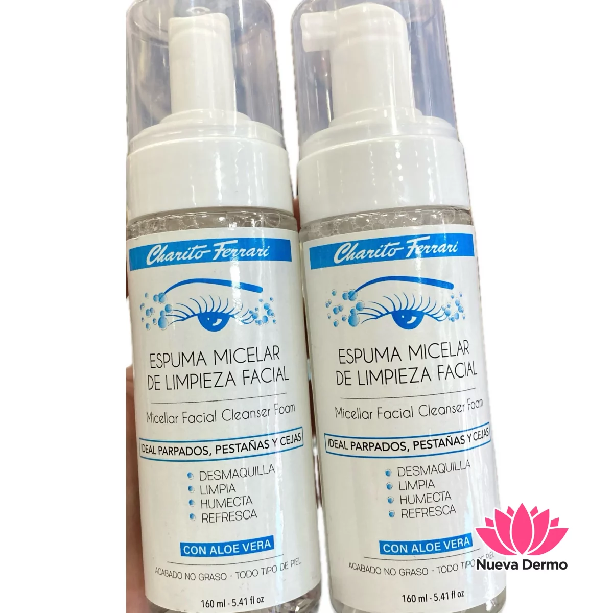Espuma Micelar de Limpieza Facial 160 Ml - Charito Ferrari
