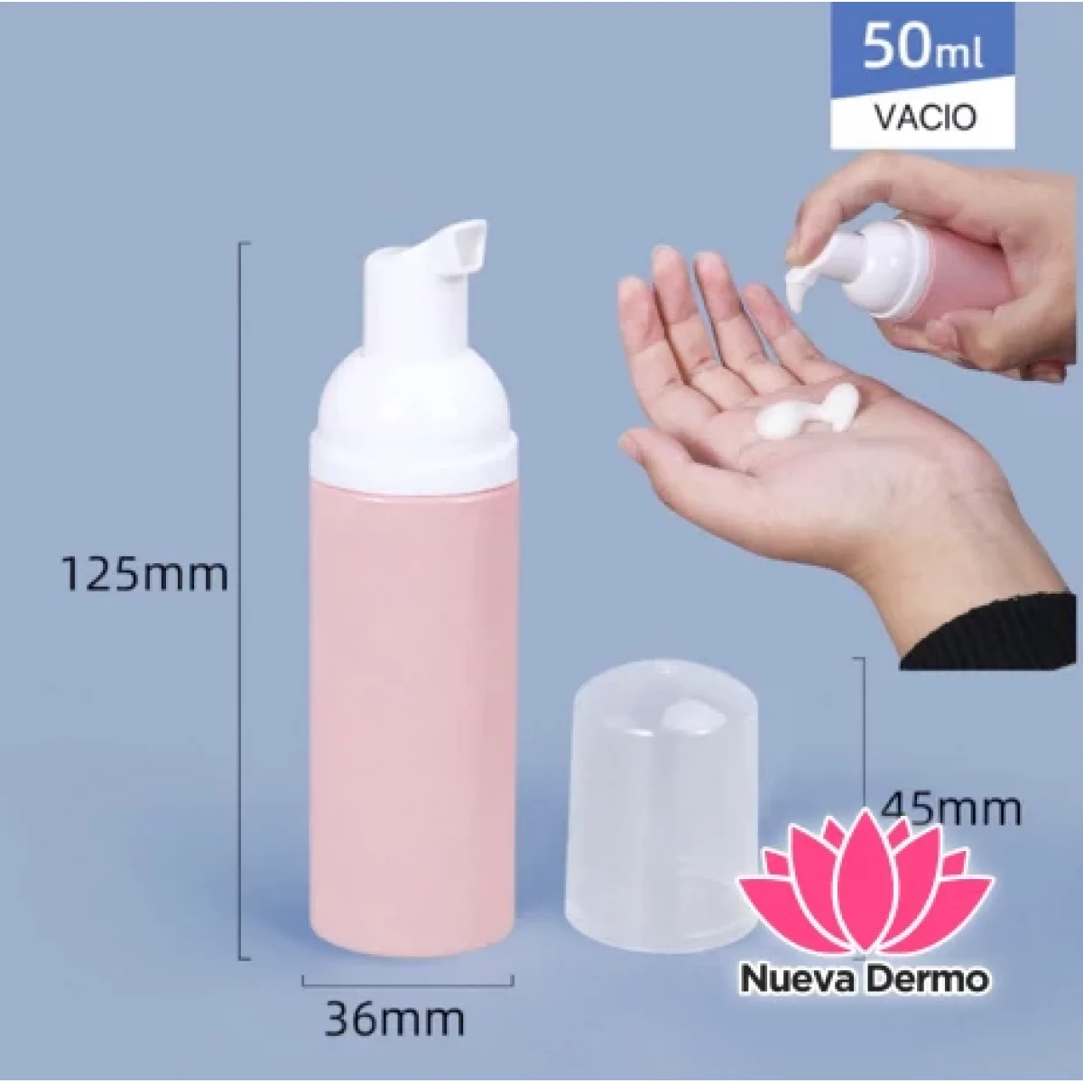 Espumador de Plastico Vacio 50ML