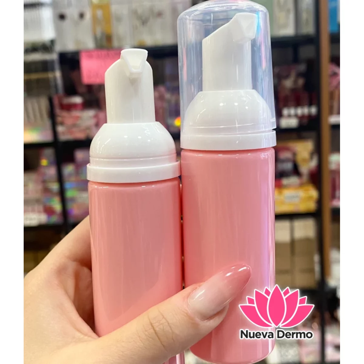 Espumero Vacio Pestañas 60ML Rosa