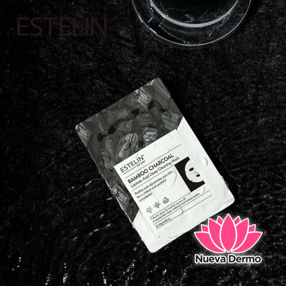 Estelin Bamboo Charcoal + Lactic Acid Mask | 25G