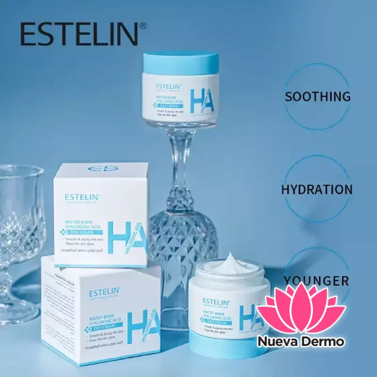 Estelin Water Bank Hyaluronic Acid Day Cream 50g