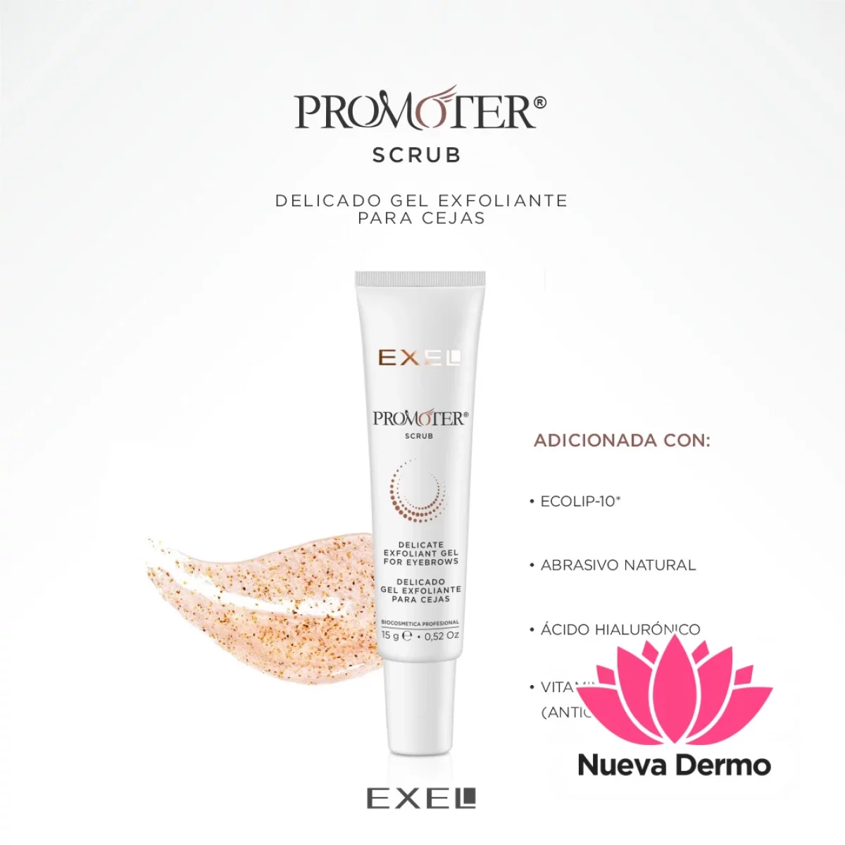 Exel Promoter Scrub Exfoliante para Cejas