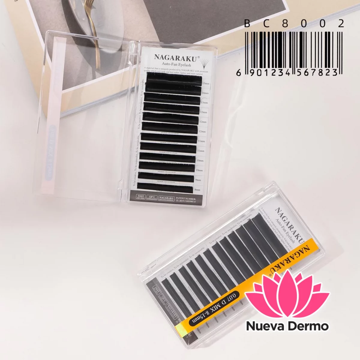 Nagaraku Pestañas Auto-Fan 0.07D Mix