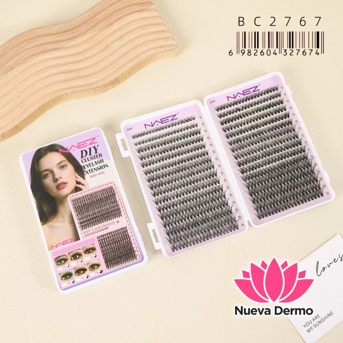 Extensiones de Pestañas en Racimo (Diy) Naez BC2767/27674