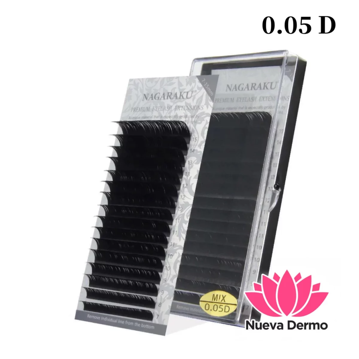 Extensiones de Pestañas Nagaraku 0.05D MIX