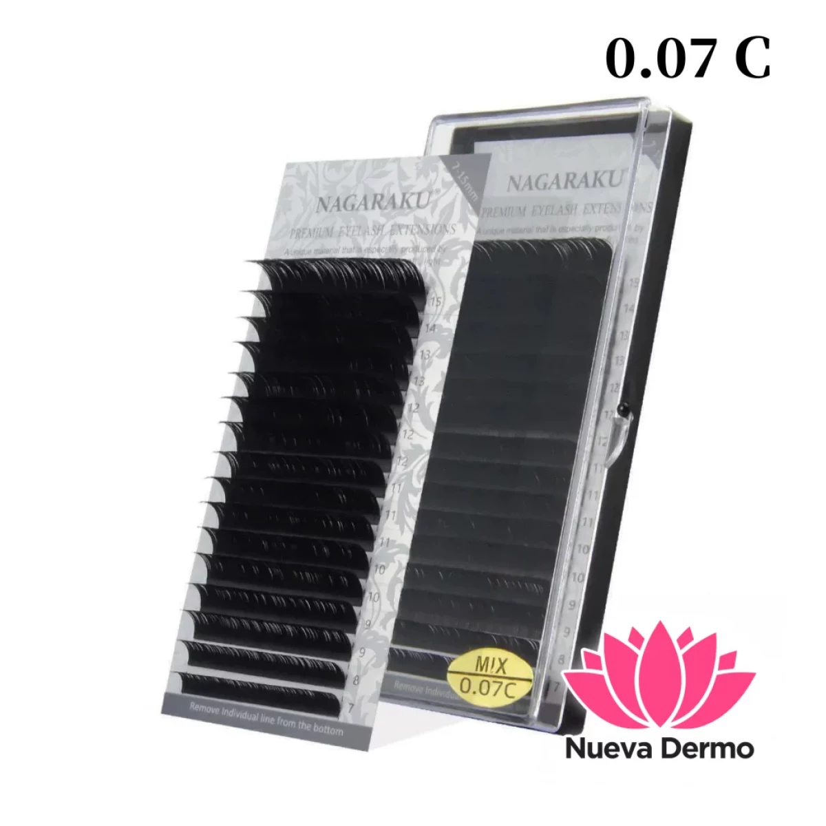 Extensiones de Pestañas Nagaraku 0.07C MIX