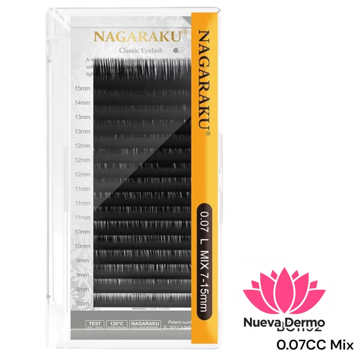 Extensiones de Pestañas Nagaraku 0.07CC MIX BC1192