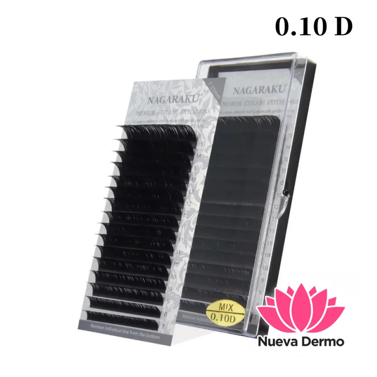 Extensiones de Pestañas Nagaraku 0.10D MIX