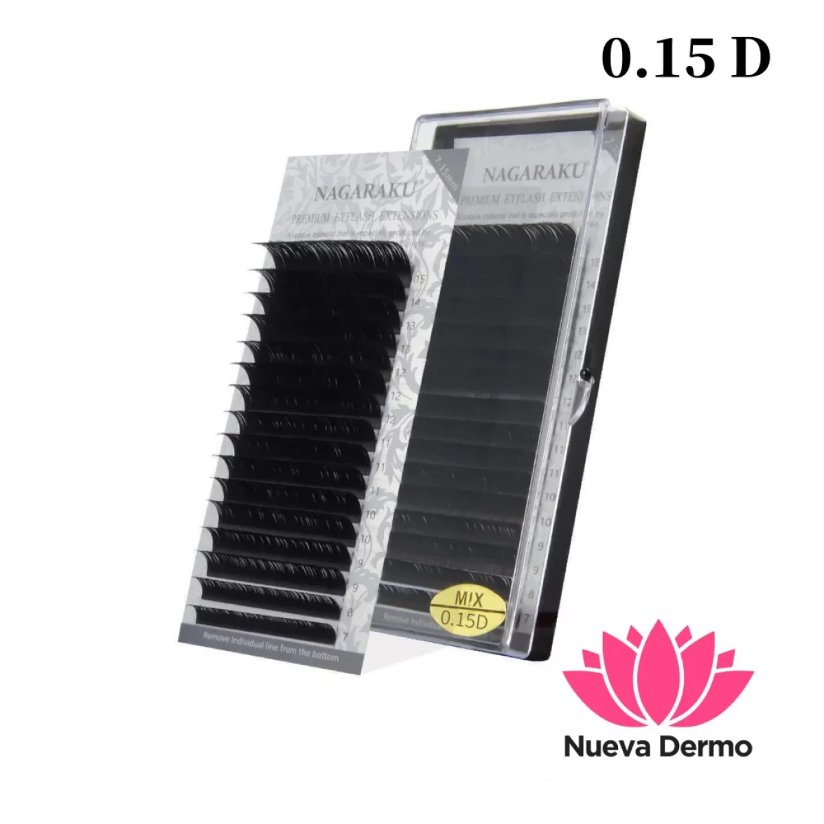 Extensiones De Pestañas Nagaraku 0.15D Mix