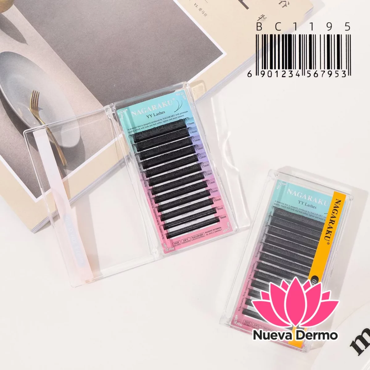 Extensiones de Pestañas Tecnologicas 2D Yy Nagaraku 0.05D MIX BC1195/64953