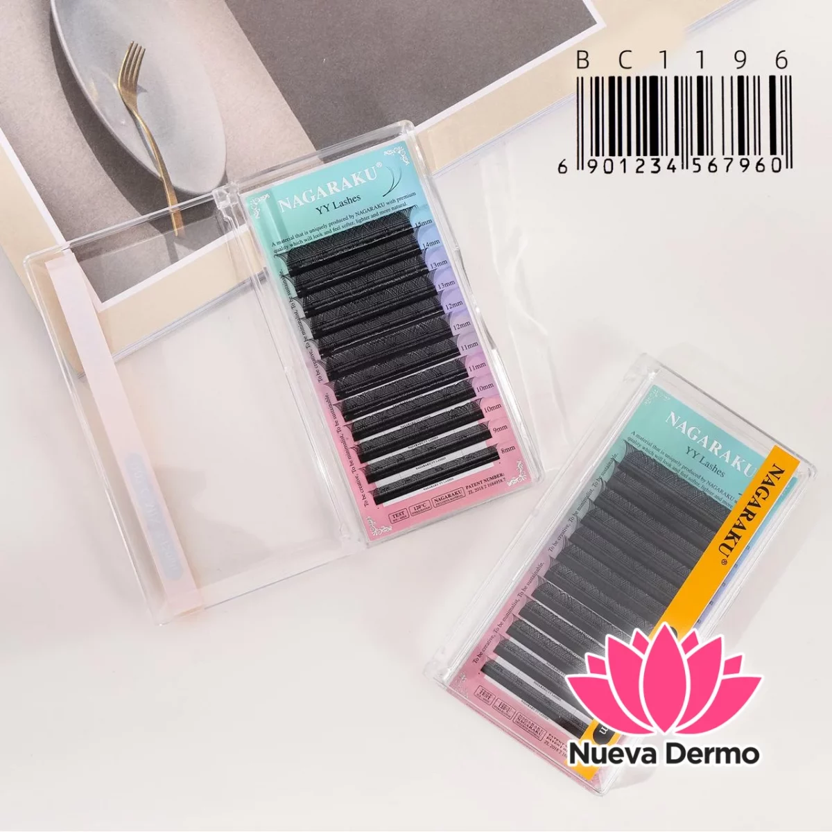 Extensiones de Pestañas Tecnologicas 2D Yy Nagaraku 0.07C MIX BC1196/67960