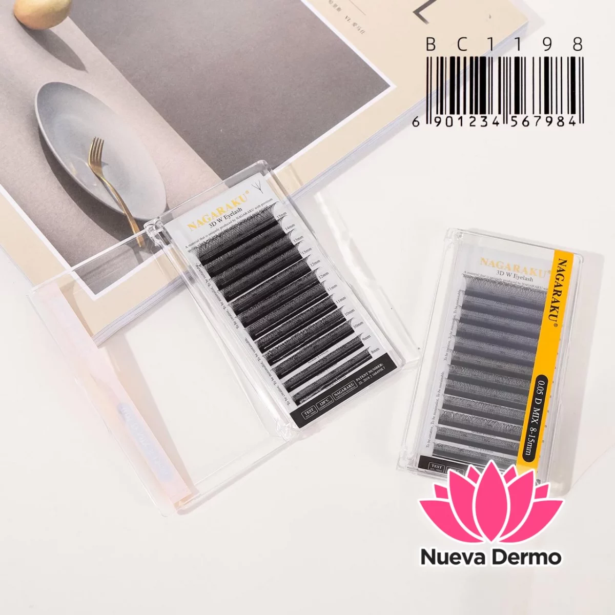 Extensiones de Pestañas Tecnologicas 3D W Nagaraku 0.05D MIX BC1198/67984