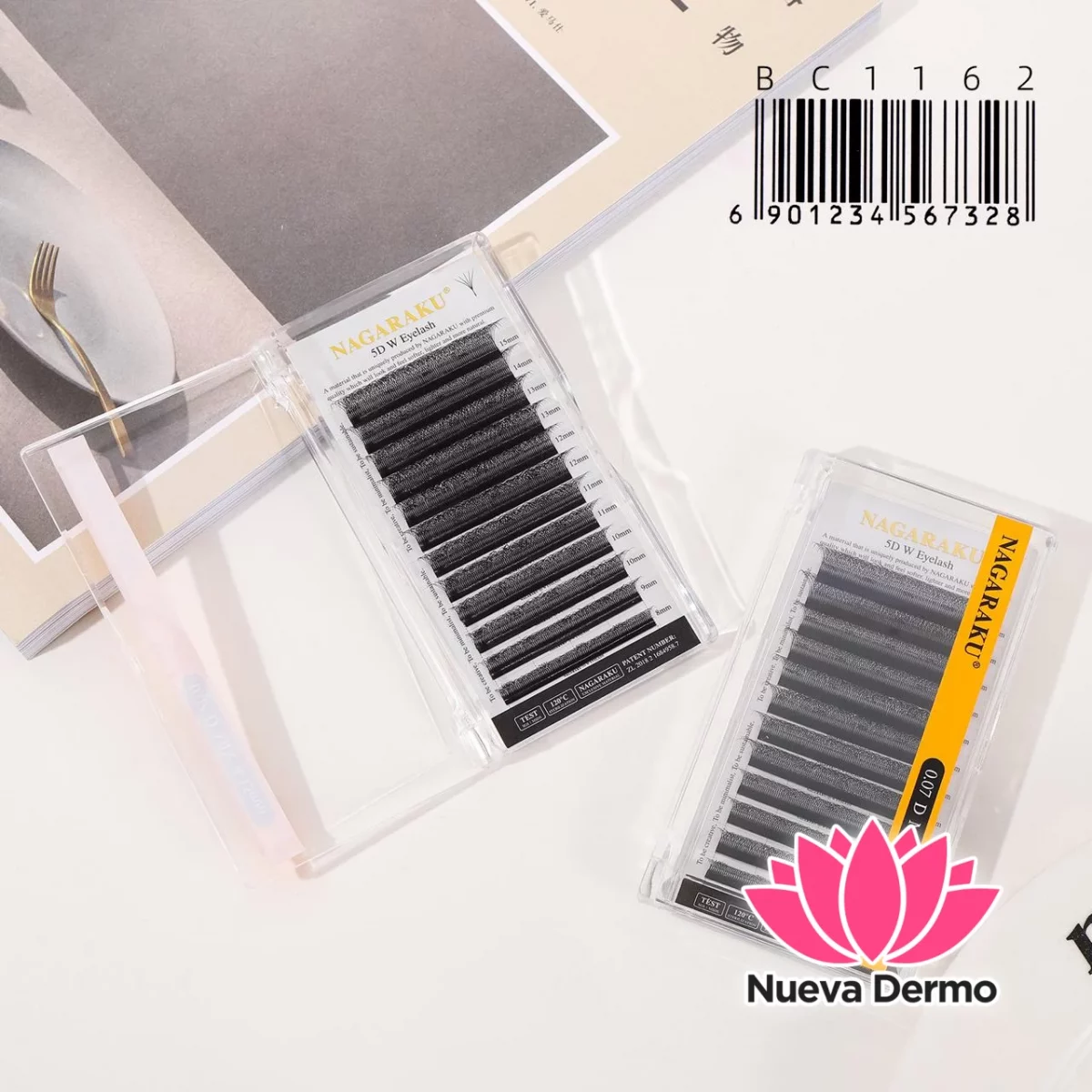 Extensiones de Pestañas Tecnologicas 5D W Nagaraku 0.07D MIX BC1162/67328