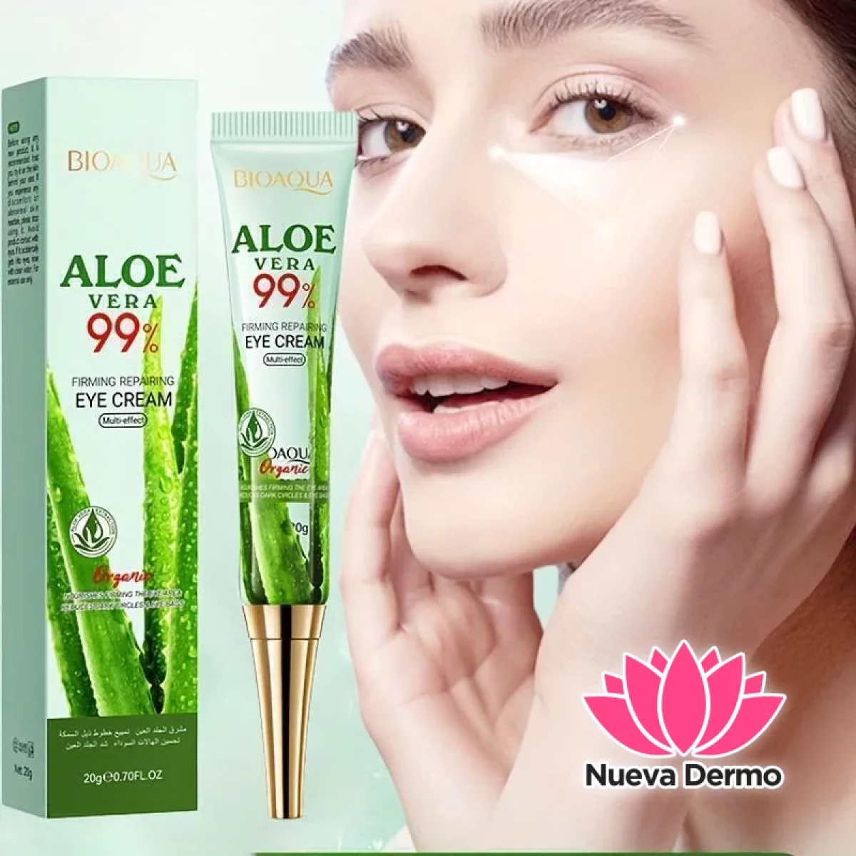 Eye crema firming repairing con aloe Vera 99%(Sadoer)