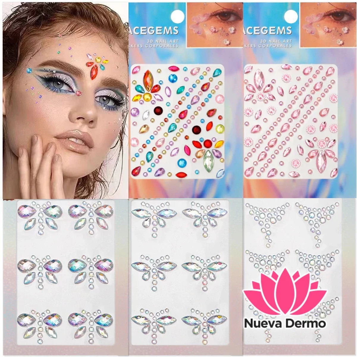 facegems 3d nail art sticker 6988588825687