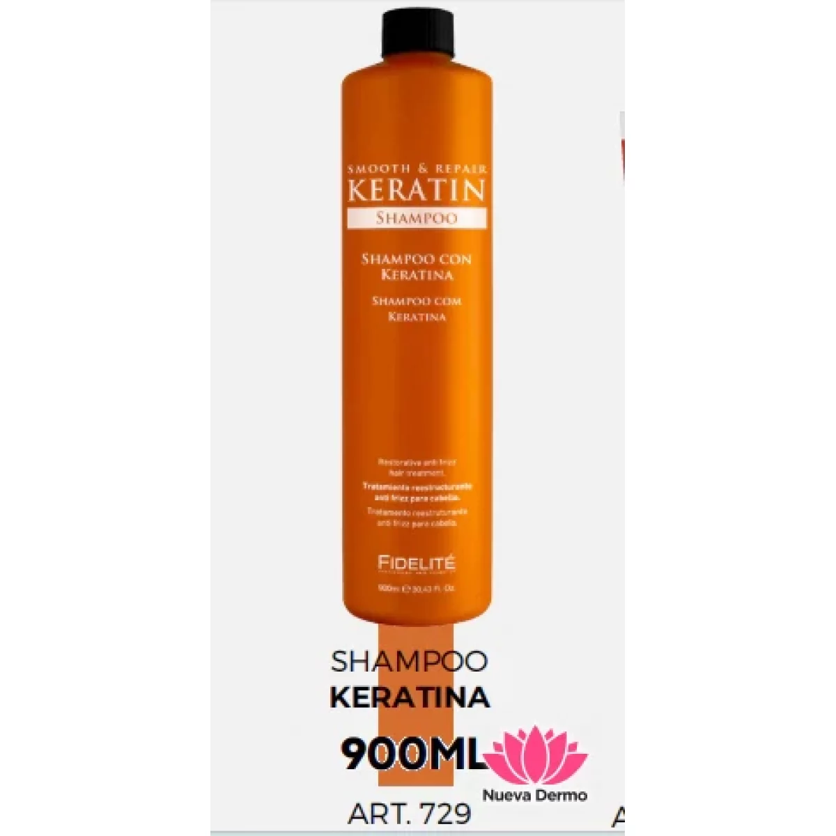FIDELITE SHAMPOO KERATINA 900ML ART729/6...
