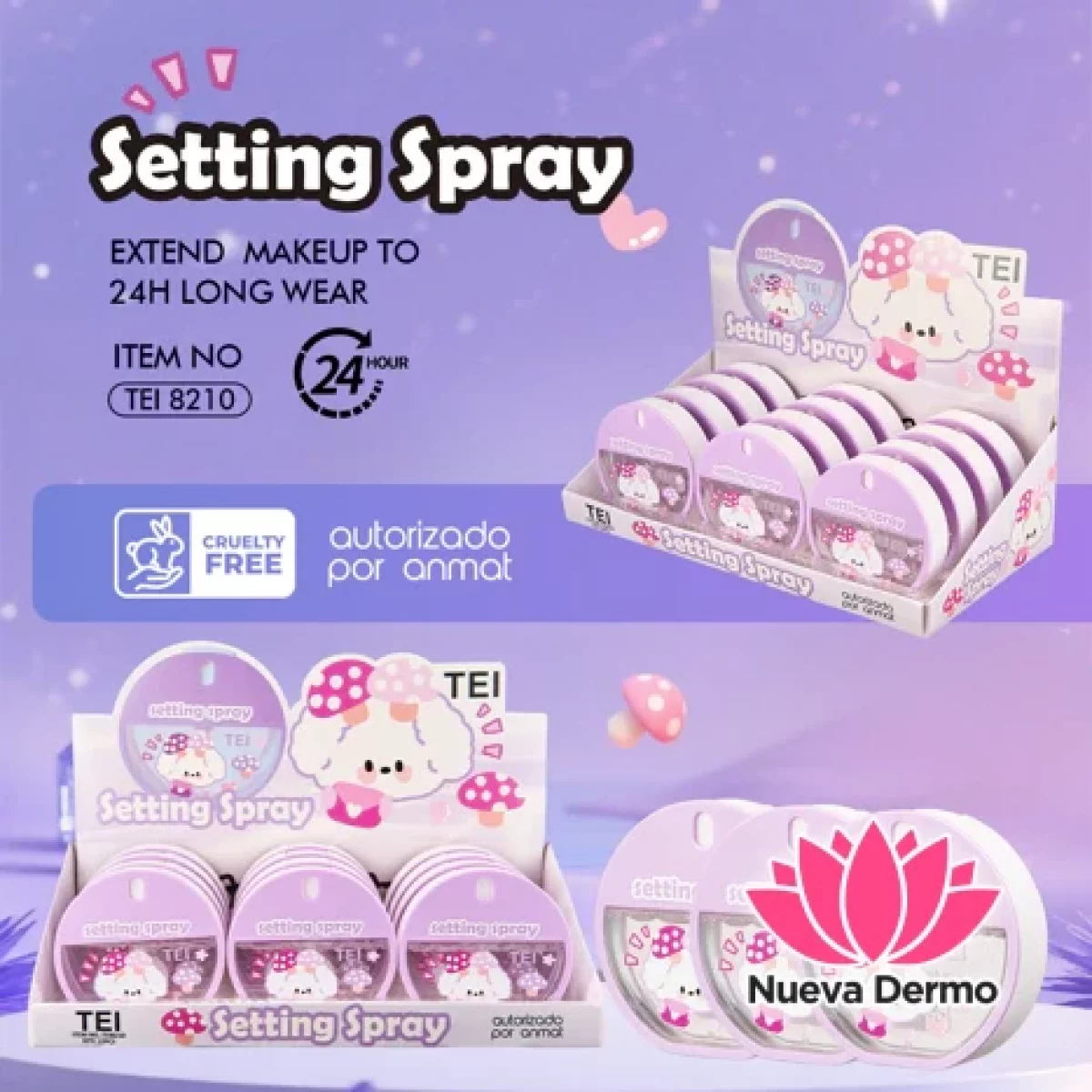 FIJADOR DE MAQUILLAJE EN SPRAY CD: TEI8210