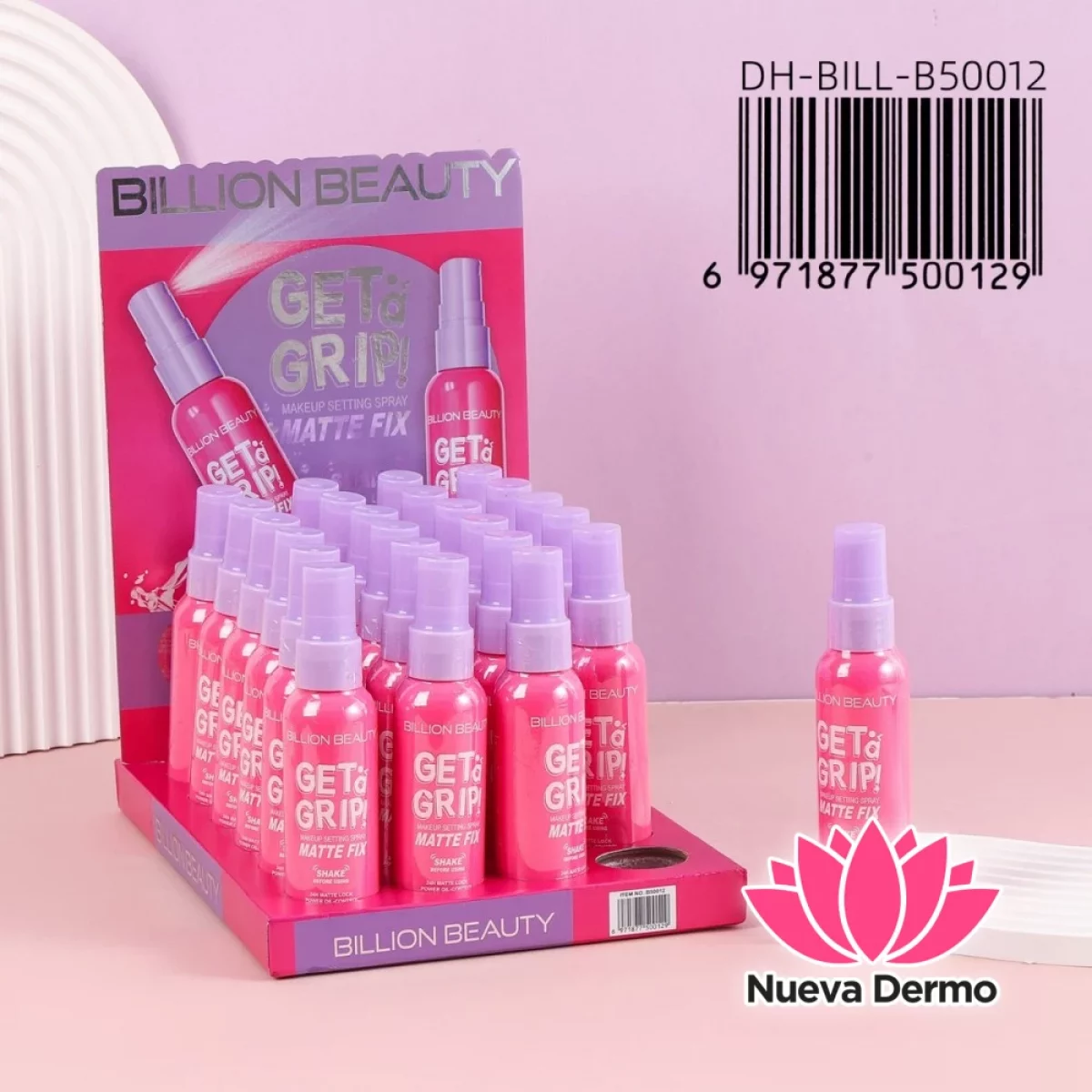 Fijador De Maquillaje Get A Grip Matte Fix DH-BILL-B50012/500129 BILLION BEAUTY