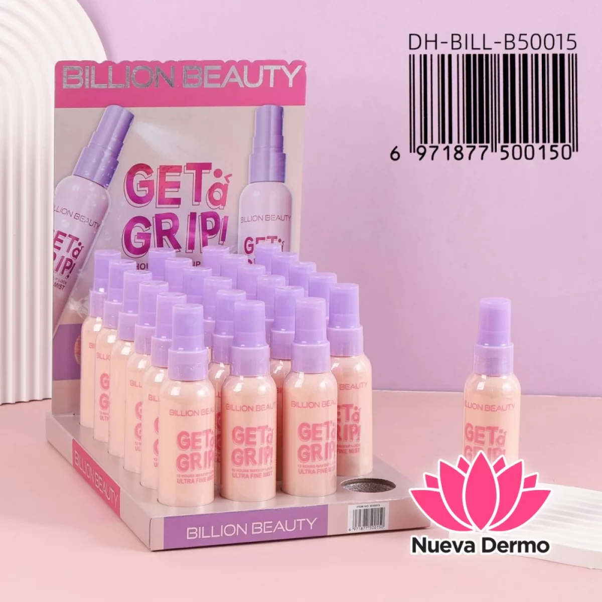 Fijador De Maquillaje Get A Grip Ultra Fine Mist DH-BILL-B50015/500150 BILLION BEAUTY