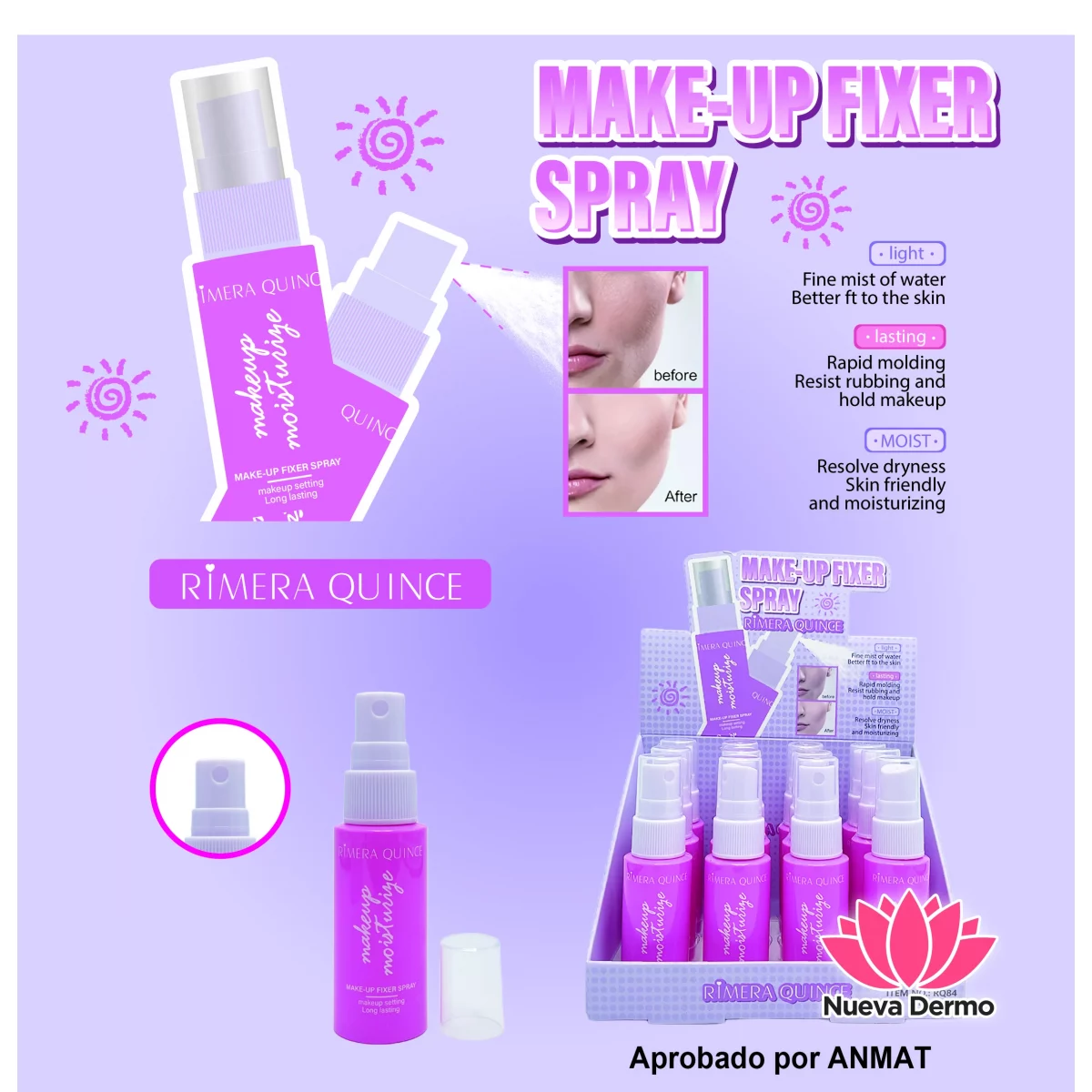 FIJADOR DE MAQUILLAJE RIMERA QUINCE RQ84/98476