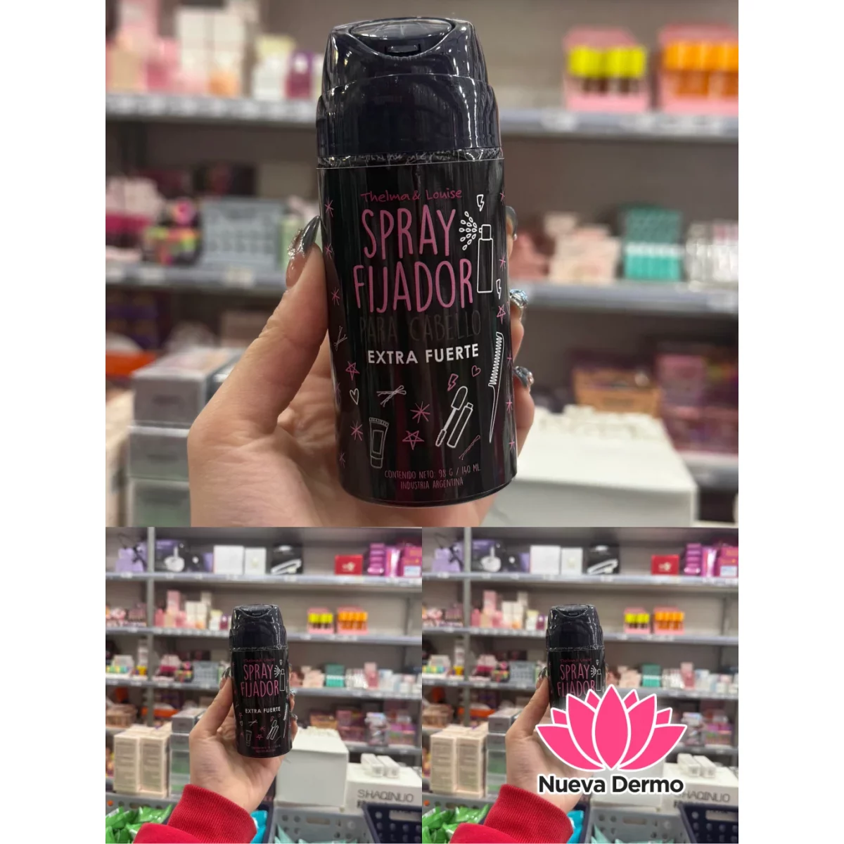 FIJADOR SPRAY PARA CABELLO EXTRA FUERTE DE THELMA&LOUISE