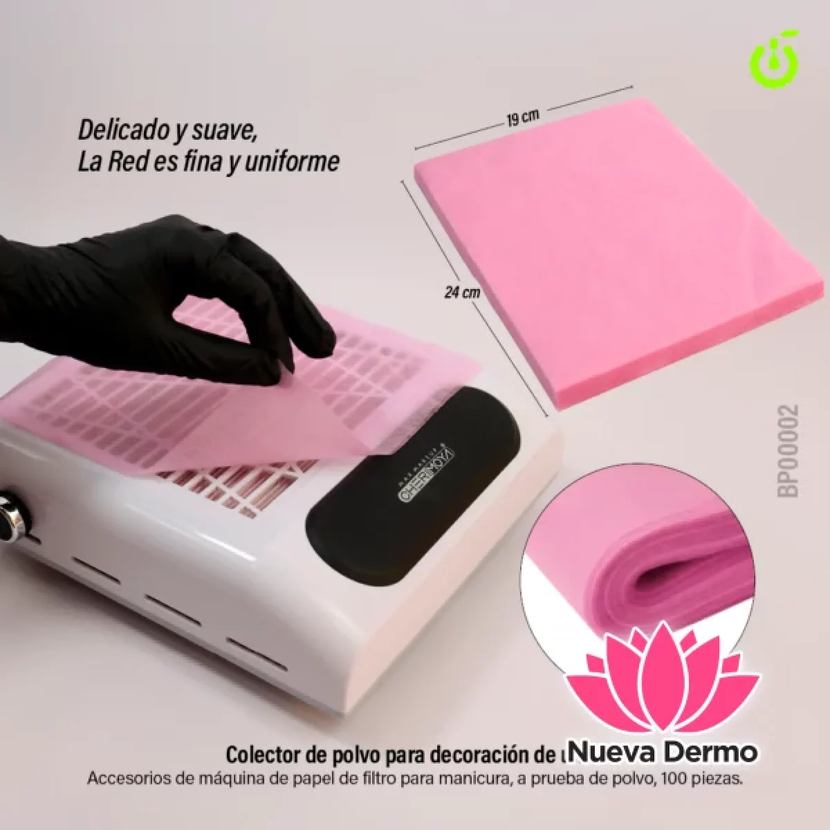 Filtro Algodon descartable para extractor Cherimoya-BH018055