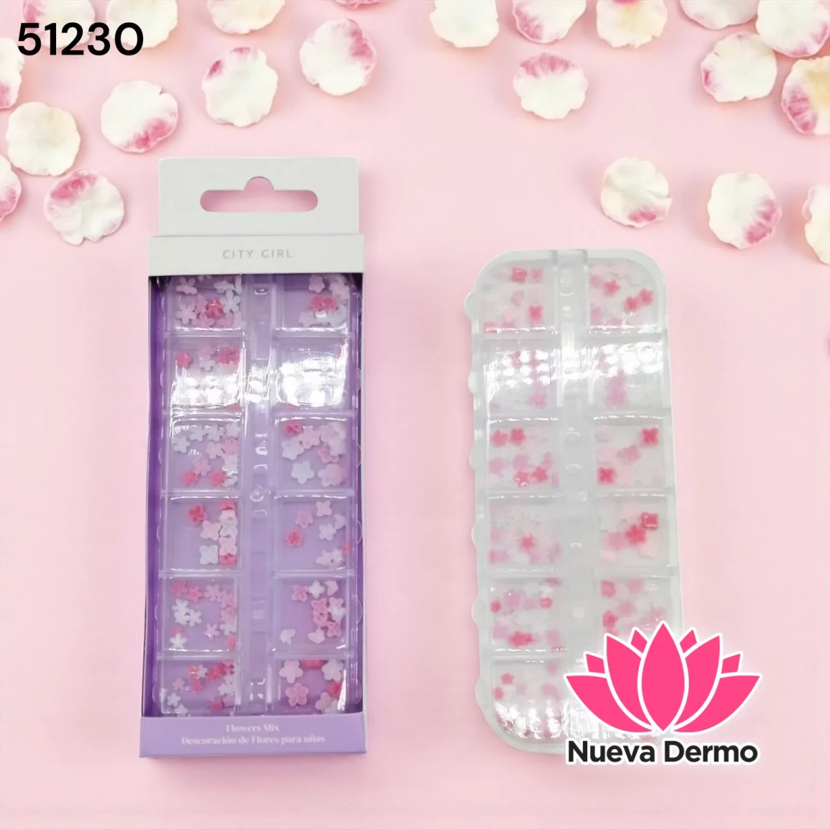 FLOR PARA DECORACION DE UÑAS CITY GIRL 51230