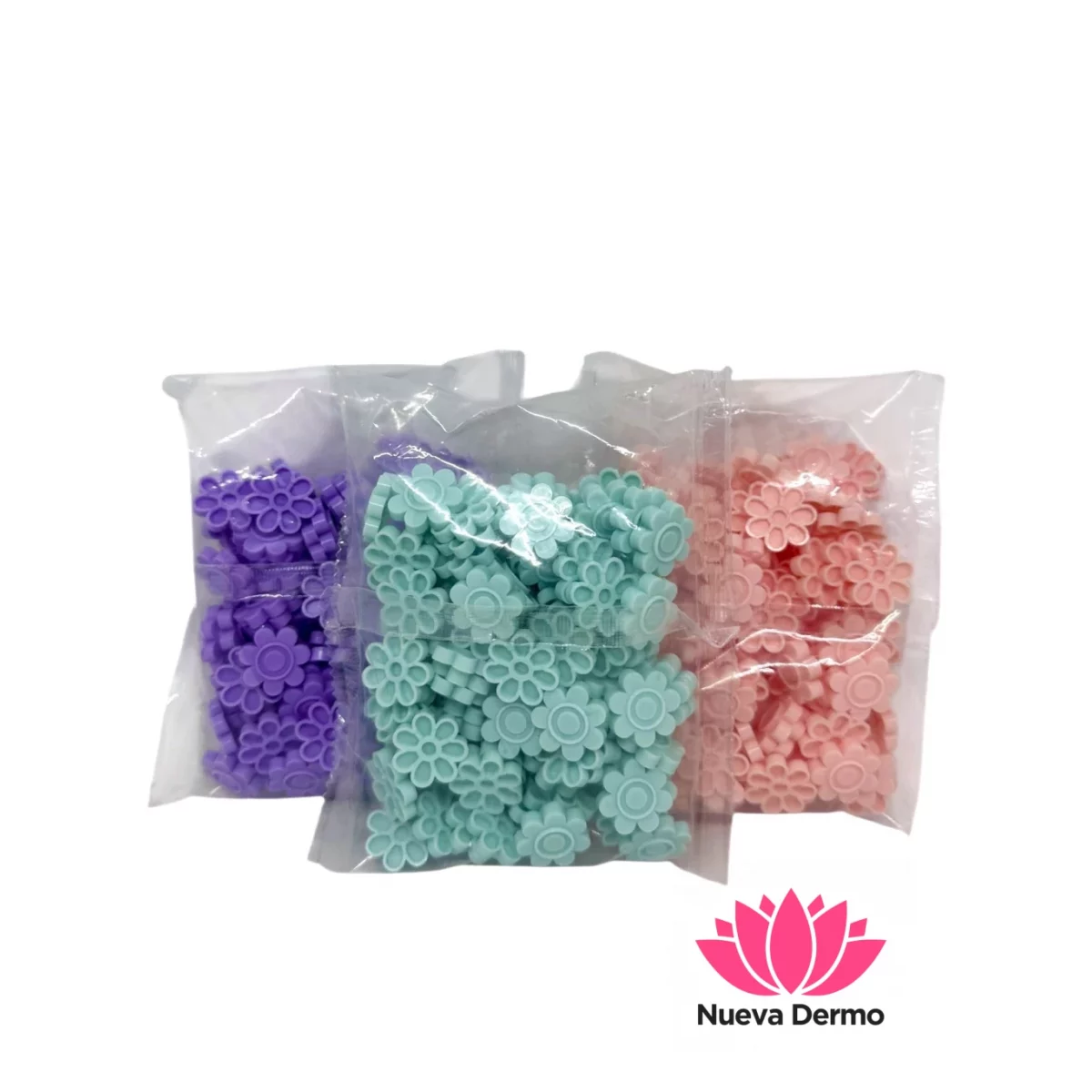 Flor Porta Pegamento Pestañas Pack 100U...