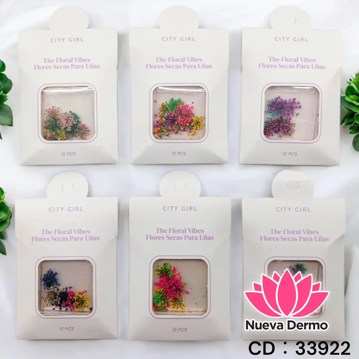 Flor seco para decoracion de uñas CITY GIRL 33922
