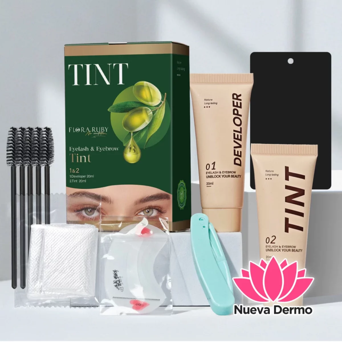FLORA RUBY EYELASH EYEBROW TINT MG-XY26*6977410260970