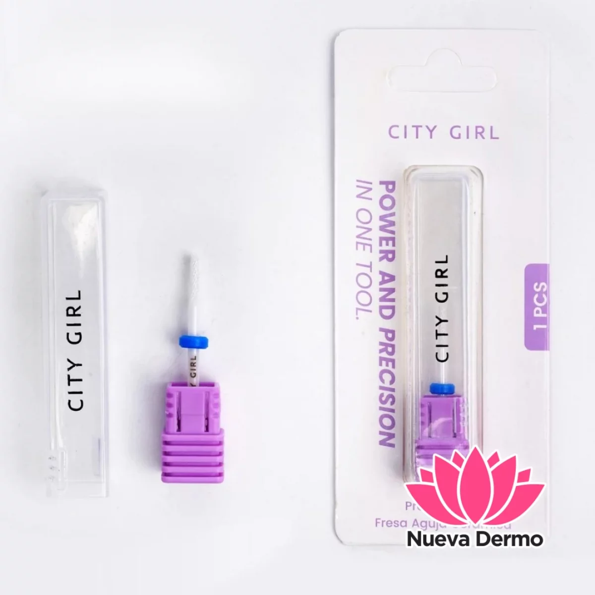 FRESA AGUJA/MICRÓFONO DE CERÁMICA CINTA AZUL – CITY GIRL