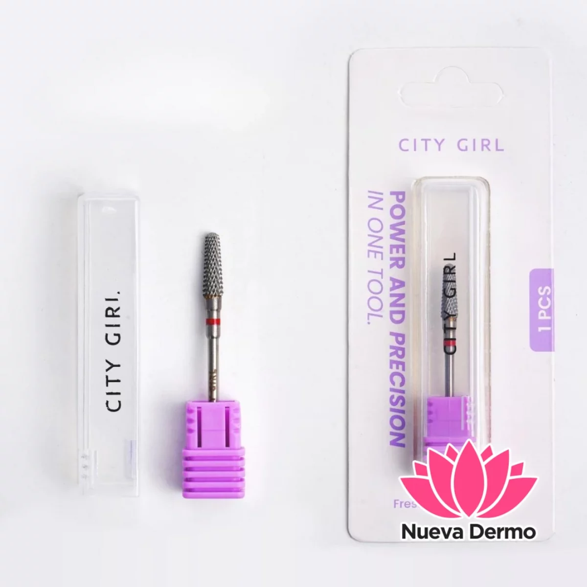 FRESA CONO DE CARBURO CINTA ROJA – CITY GIRL
