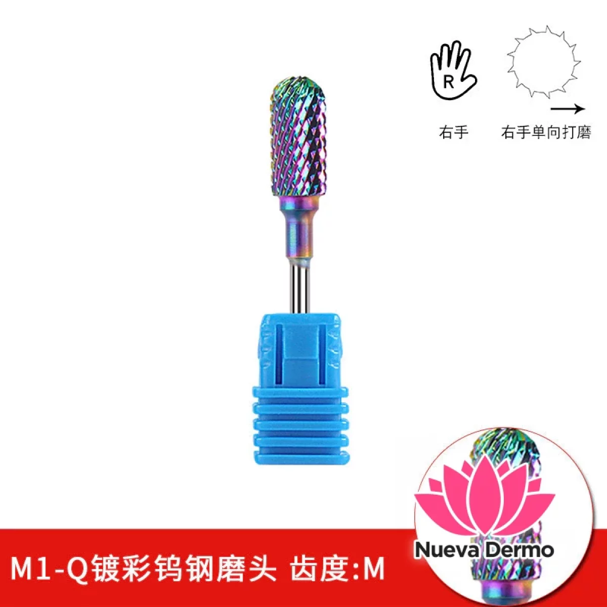 FRESA DE TUNGSTENO CARBURO PARA MANICURA