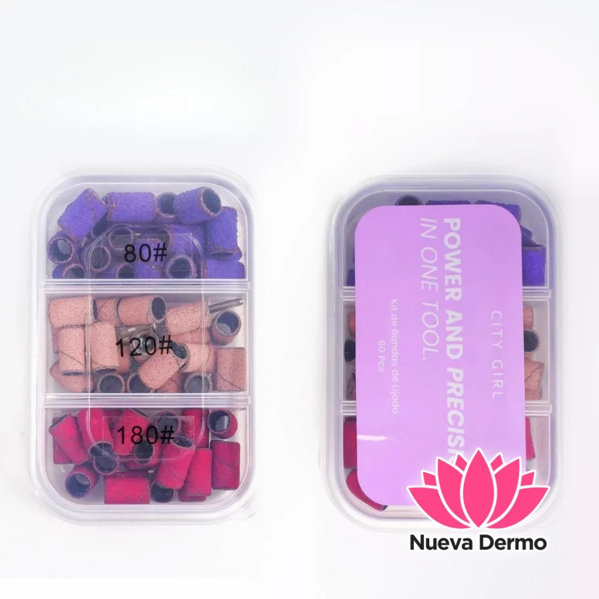 FRESA + LIMAS BARRIL PARA TORNO gramaje #80 #120 #180 – 60PCS – CITY GIRL