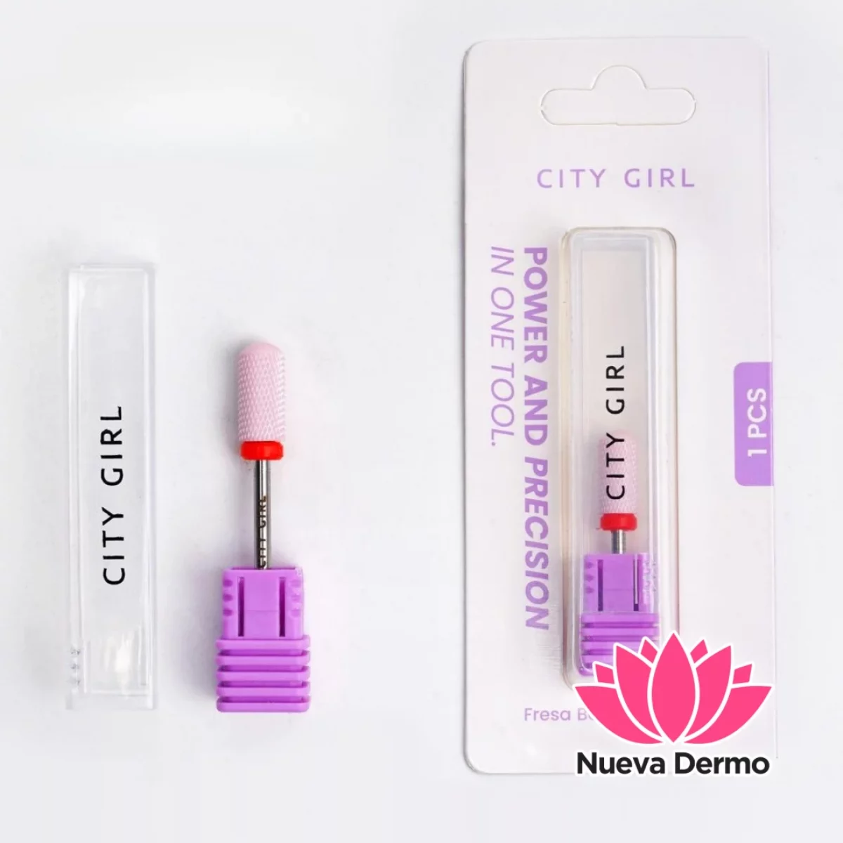 FRESA ROSA BARRIL DE CERÁMICA CINTA ROJA – CITY GIRL