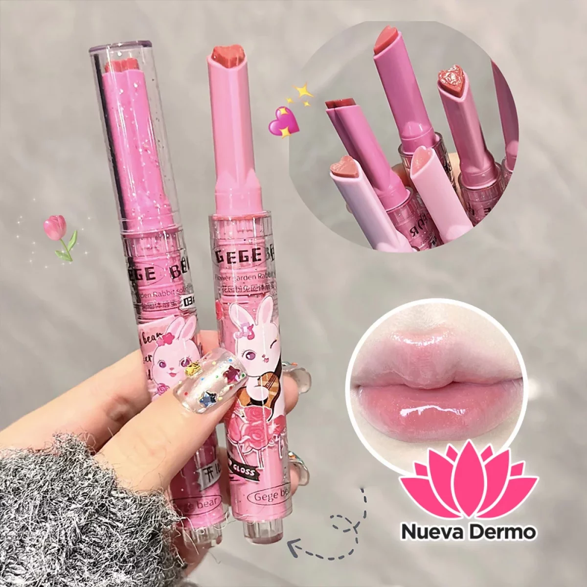 GEGE BEAR SOLIDLIP GLOSS LIP GLOSS RETRACTUK GX1098